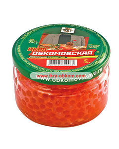 Икра Лососевая обком 200гр,стекло